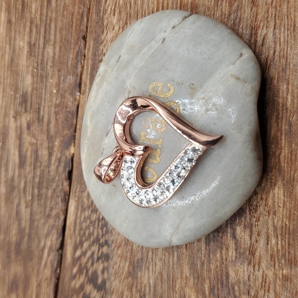 Malaysia jcm brass heart sparkle pendant - Picture 1 of 3